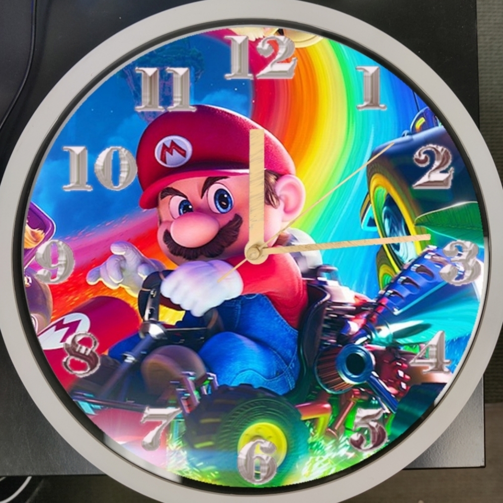 Mario wall clock